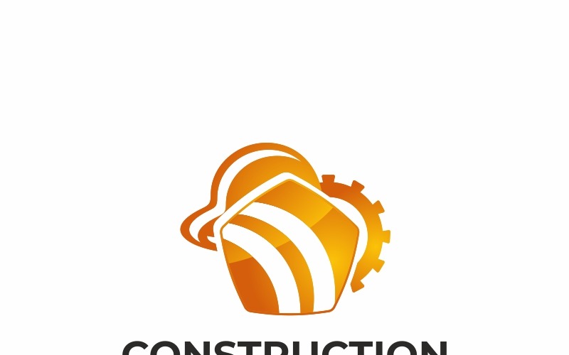 Шаблон логотипа строительства
