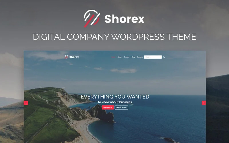 Shorex - Thème élémentaire WordPress moderne polyvalent numérique