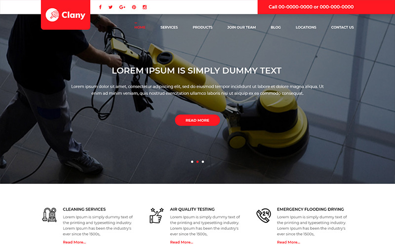 Download PSD шаблон "Clany - Cleaning Service PSD Template" / Clany - Cleaning Service PSD Template - PSD шаблон на тему клининговая компания cleaning theme template psd photoshop