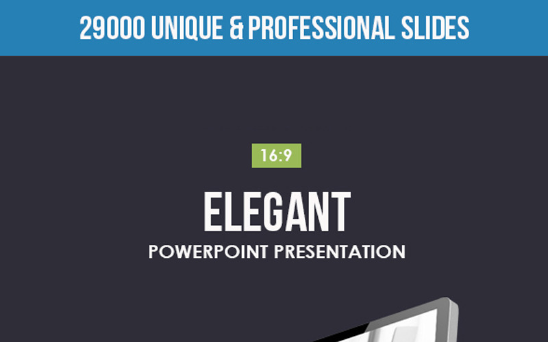 Elegant - Minimale en schone PowerPoint-sjabloon