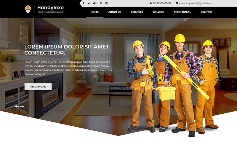 Handylexo - Handyman Services PSD-sjabloon