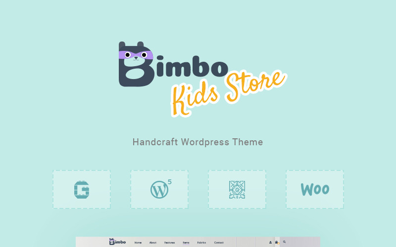 Ремесло и ручная работа WooCommerce Theme - Bimbo