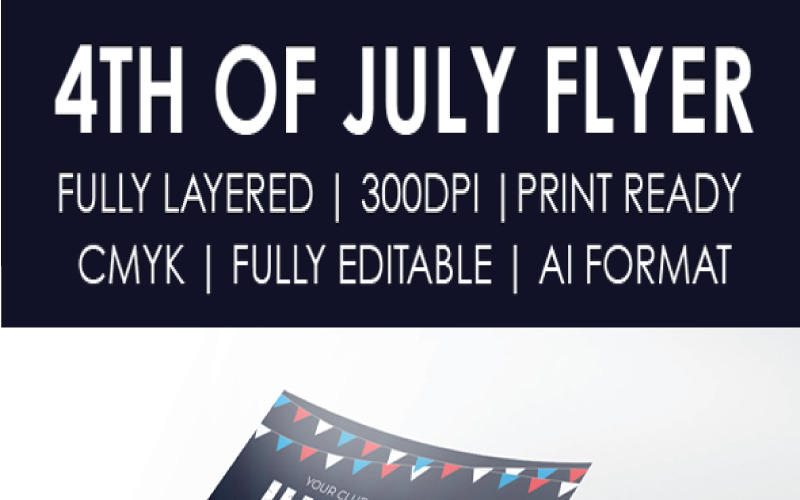 Download Фирменный стиль "4th of July Flyer - Corporate Identity Template" / 4th of July Flyer - Corporate Identity Template - Фирменный стиль на тему графика 4th of july america american flag event firework fireworks fourth freedom independence day flyer labor liberty memorial patriot patriotic proud