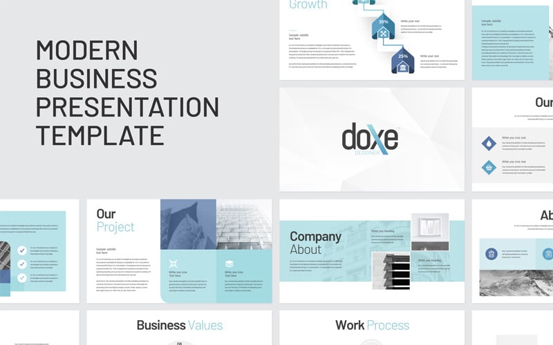 Doxe - Biznesowy szablon PowerPoint