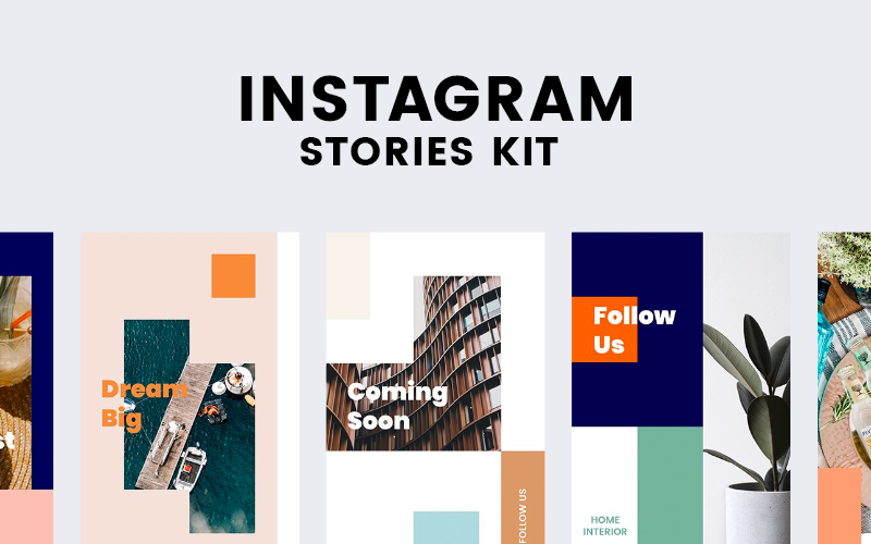Download Шаблон для соцсетей "Instagram Stories Kit (Vol.20) Social Media Template" / Instagram Stories Kit (Vol.20) Social Media Template - Шаблон для соцсетей на тему графика social blog post insta stories instagram story modern simple minimal promo trendy fashion store shop magazine color banner