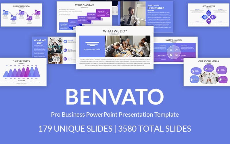 Benavto Multipurpose Business PowerPoint-Vorlage