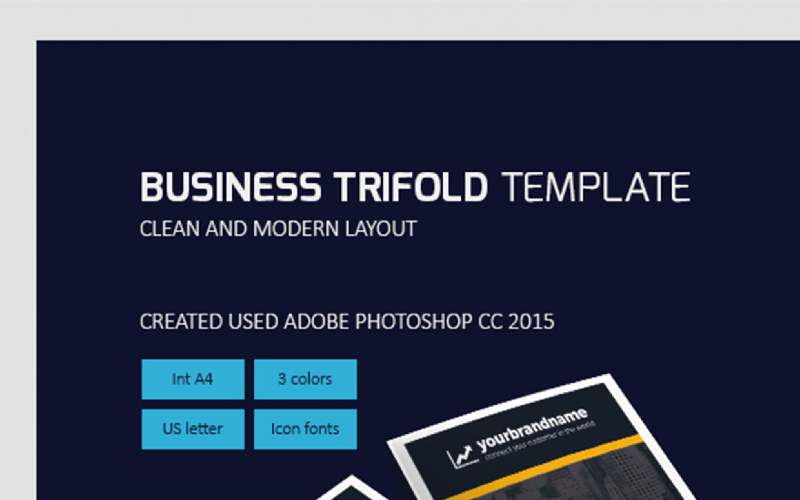 Download Фирменный стиль "Bold Brochure Trifold - Corporate Identity Template" / Bold Brochure Trifold - Corporate Identity Template - Фирменный стиль на тему графика trifoldtemplate brochuretemplate trifoldmarketing psdtemplate photoshoptemplate businessmarketing flyer corporatecompany corporateidentity