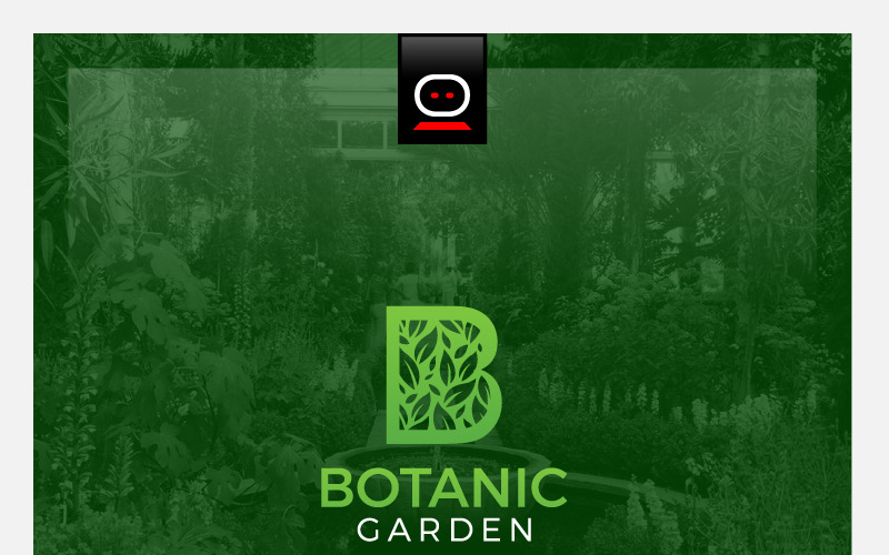 Download Шаблон логотипа "Botanic Garden Logo Template" / Botanic Garden Logo Template - Шаблон логотипа на тему графика fresh blooming season outdoor beautiful beauty bloom blossom bright bush garden gardening green natural nature spring summer leaf floral flower