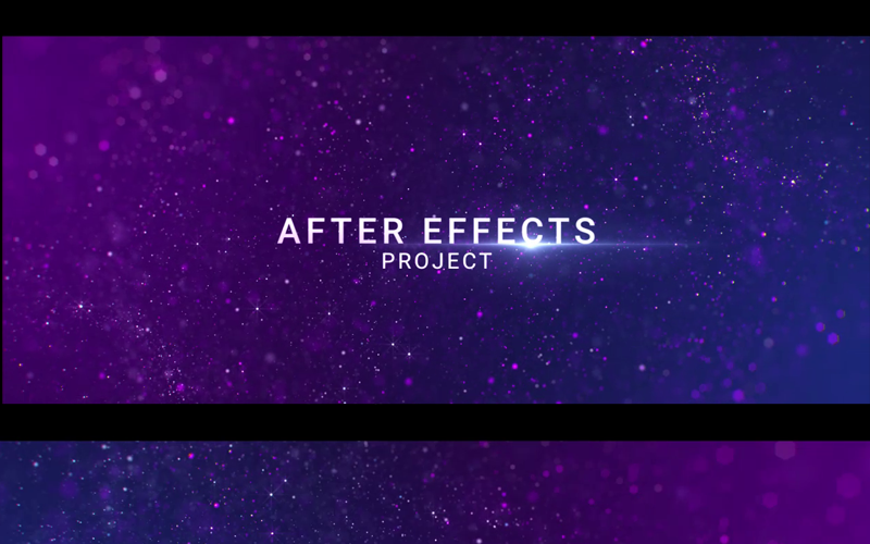 Hvězdy Filmové tituly After Effects Intro