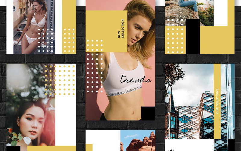 Download Шаблон для соцсетей "Instagram Stories Kit (Vol.16) Social Media Template" / Instagram Stories Kit (Vol.16) Social Media Template - Шаблон для соцсетей на тему графика social blog post insta stories instagram story modern simple minimal promo trendy fashion store shop magazine color banner