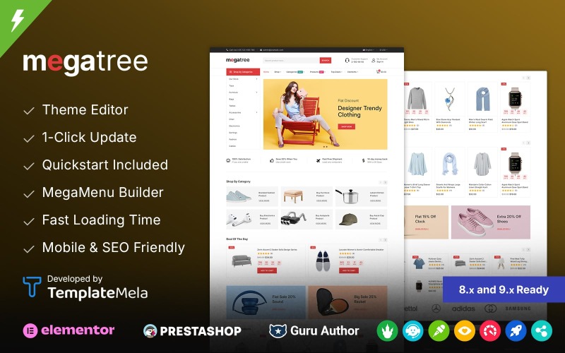 Megatree - Tema PrestaShop multipropósito de Mega Store
