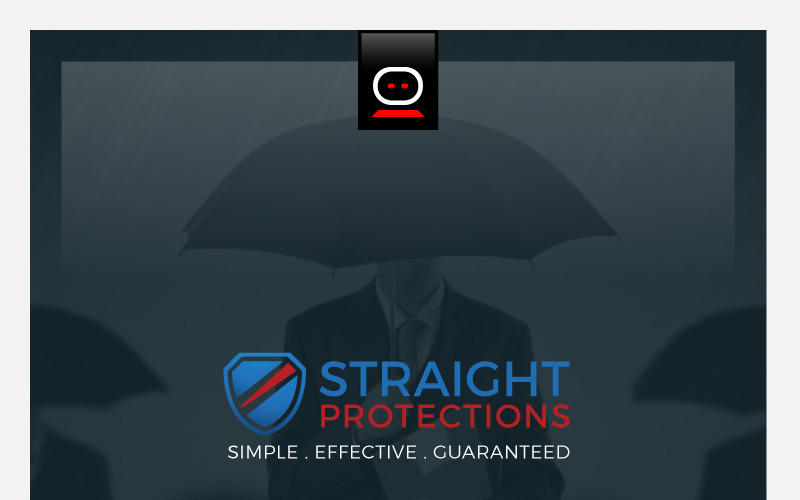 Download Шаблон логотипа "Straight Protections Logo Template" / Straight Protections Logo Template - Шаблон логотипа на тему графика save shield internet management social agency online technology web solutions innovative interactive modern networking clean guard work strength strong insurance