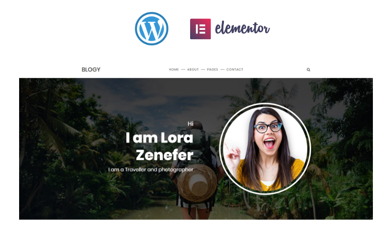 Blogy - адаптивная тема WordPress для личного блога Elementor