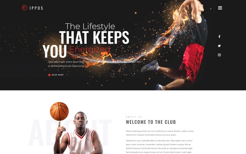 Ippos - Thème WordPress Elementor moderne polyvalent pour le sport