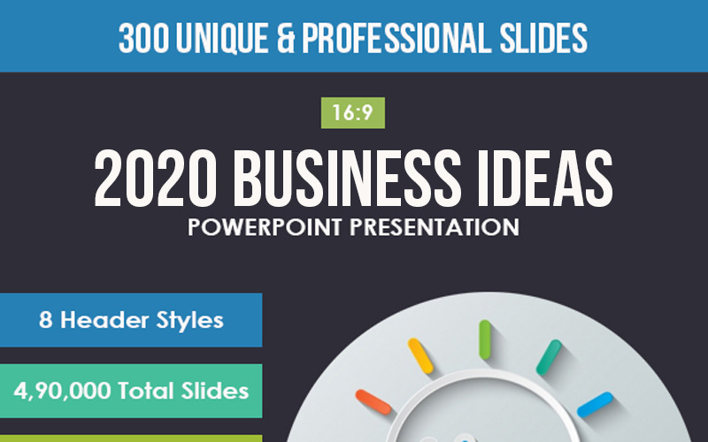 Бизнес-идеи 2020 - шаблон Keynote