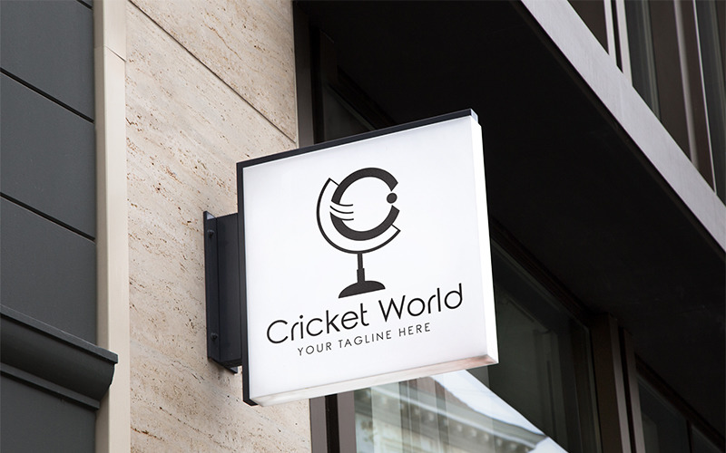 Download Шаблон логотипа "Cricket World Logo Template" / Cricket World Logo Template - Шаблон логотипа на тему графика cricket world cup bat ball t20 win golden stand resumehill logo template adobe vector editable eps designlimb graphiclimb psd club