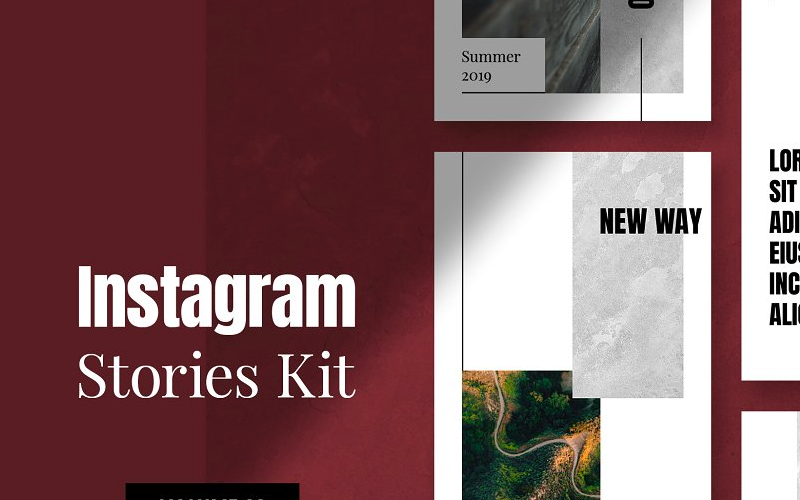 Instagram Stories Kit (Vol.22) Шаблон для социальных сетей