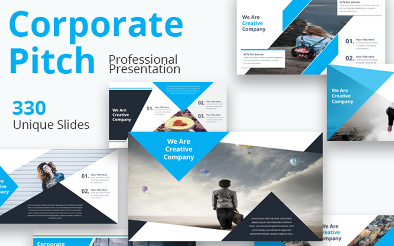 Corporate Pitch Premium PowerPoint template
