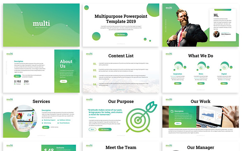 Multi - Multipurpose PowerPoint šablona