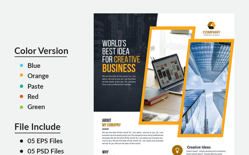 Download Фирменный стиль "Shanto Business Flyer - Corporate Identity Template" / Shanto Business Flyer - Corporate Identity Template - Фирменный стиль на тему графика psd flyer corporate liflet computer internet stationery poster id kit blue hi-quality official sample business logo professional modern art standard