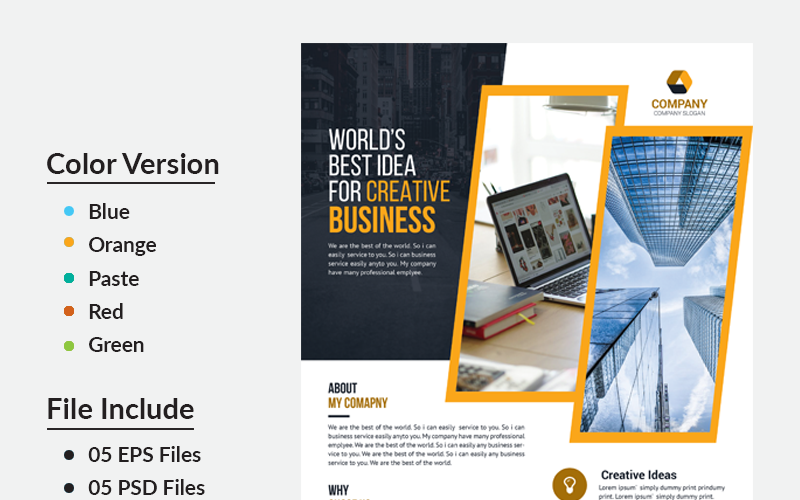 Shanto Business Flyer - Vorlage für Unternehmensidentität