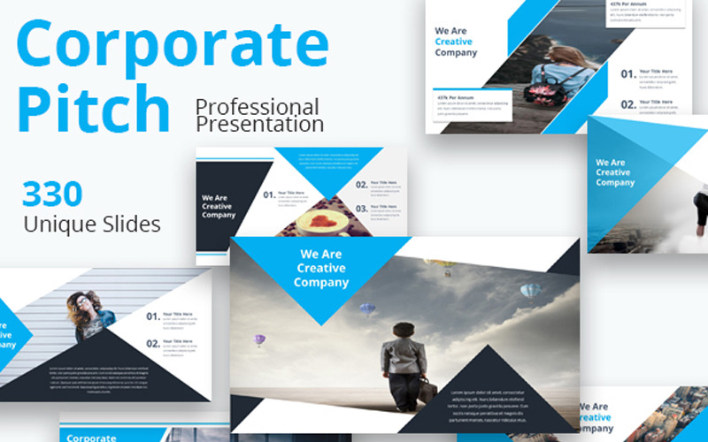 Corporate Pitch Premium - шаблон Keynote