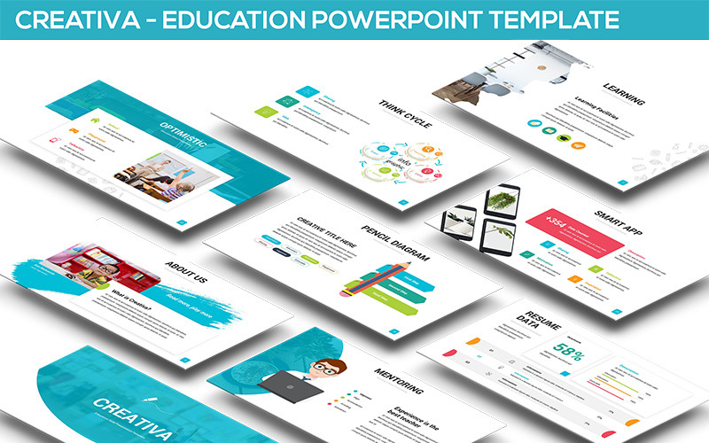 Creativa - Modello PowerPoint per l'istruzione