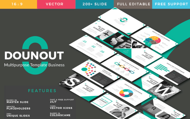 Dounot PowerPoint template