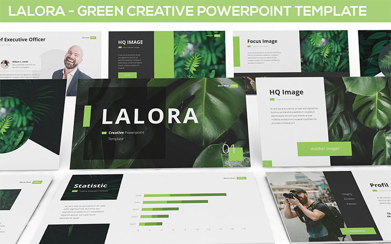 Lalora - modelo de PowerPoint de negócios verdes
