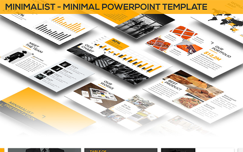Минималистский - Минималистичный шаблон PowerPoint