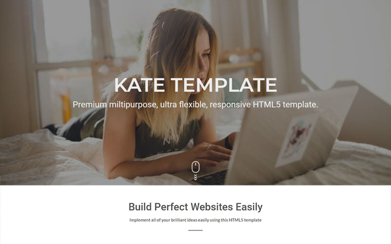 Modello di sito web multiuso di Kate