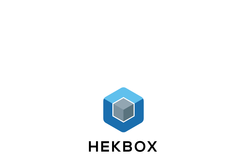 Modelo de logotipo da Hekbox