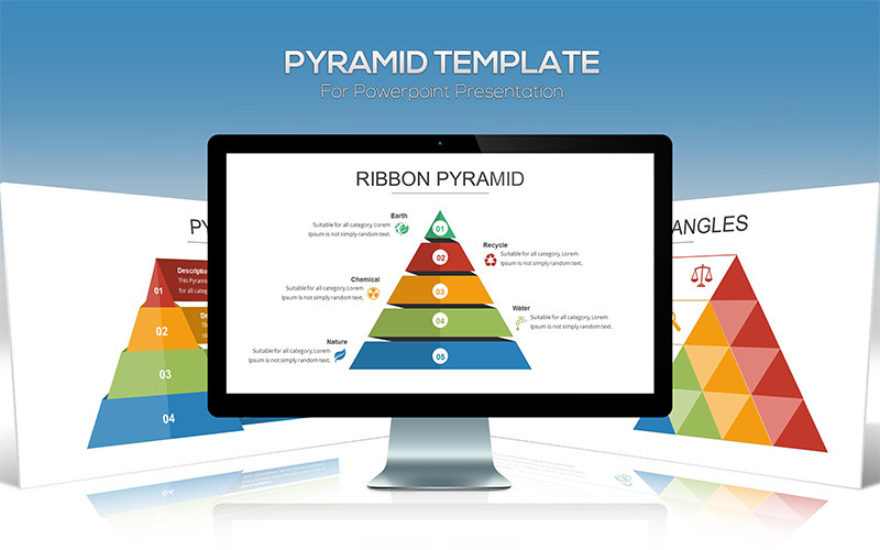 Modelo de pirâmide do PowerPoint