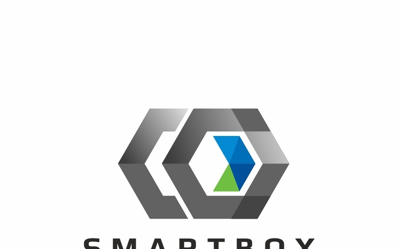 Download Шаблон логотипа "Smart Box Logo Template" / Smart Box Logo Template - Шаблон логотипа на тему графика chatting cloud computing communication concept conversation cool corporate creative logo cube design dialog icon innovative integrity it message mobile modern
