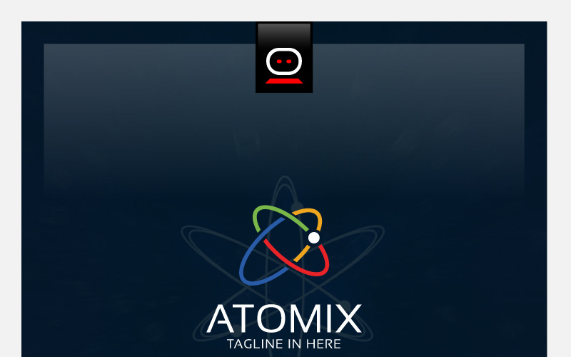 Download Шаблон логотипа "Atomix Logo Template" / Atomix Logo Template - Шаблон логотипа на тему графика media internet management agency online technology digital multimedia modern networking clean finance seo marketing consulting business simple modern atom science