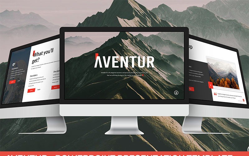 Aventura - modelo PowerPoint de apresentação