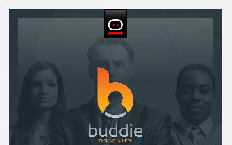 Download Шаблон логотипа "Buddie Logo Template" / Buddie Logo Template - Шаблон логотипа на тему графика media internet management social agency online technology digital multimedia modern networking clean finance accounting seo marketing consulting business simple modern