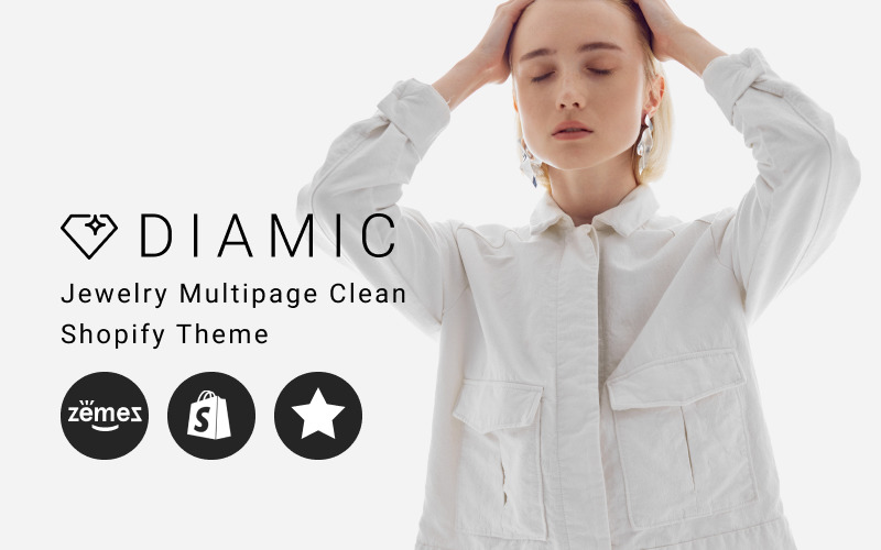 Diâmic - Tema de joias multipage Clean Shopify