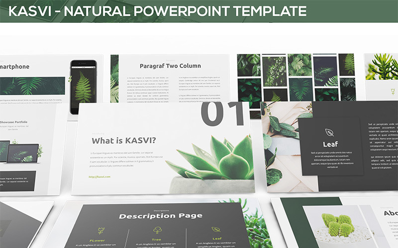 KASVI - Naturaleza plantilla de PowerPoint