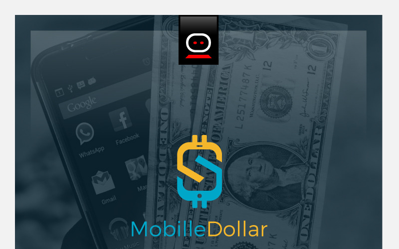 Mobille dollár logó sablon