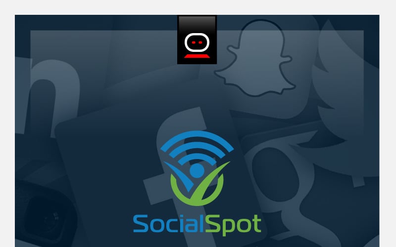 Social Spot Logo Template