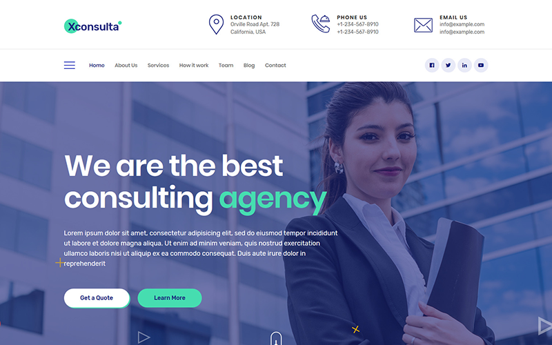 бизнес многоцелевая тема wordpress