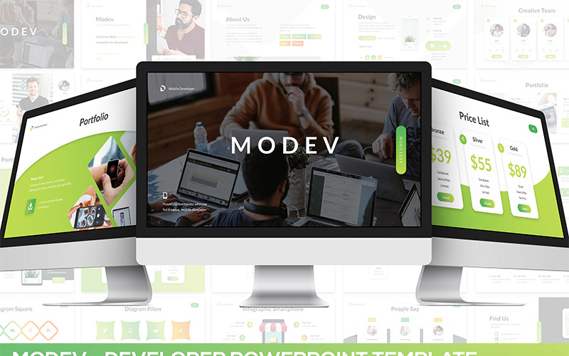 Modev Powerpoint - шаблон PowerPoint розробника