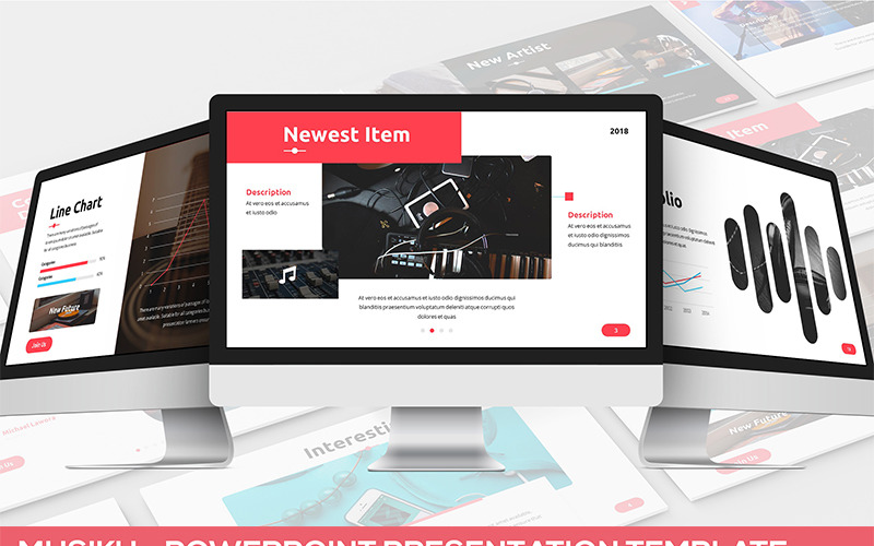 Musiku - Presentation PowerPoint template