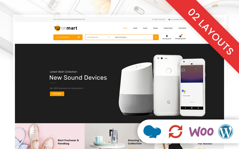 OnMart - Çok Amaçlı Mağaza WooCommerce Teması