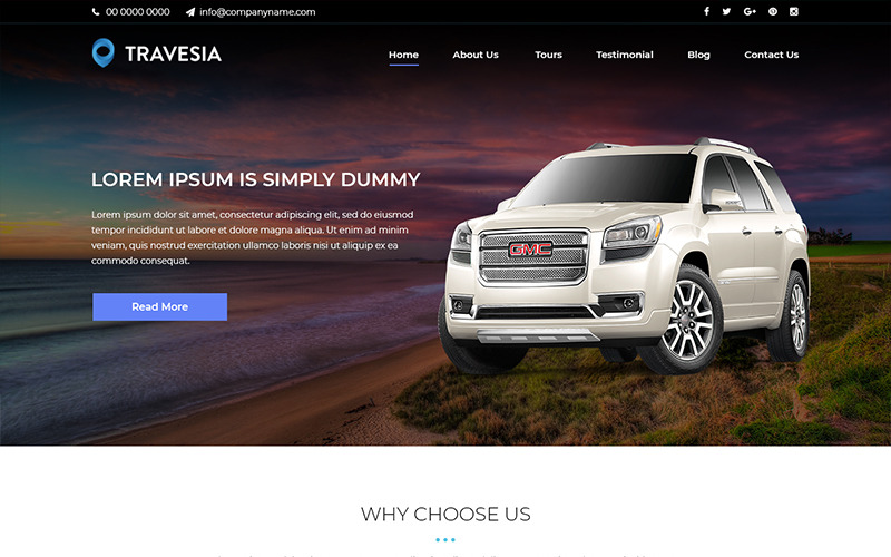 Travesia-旅行社PSD模板