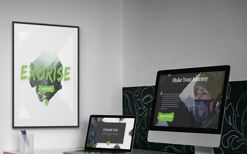 Exorise - креативный шаблон PowerPoint