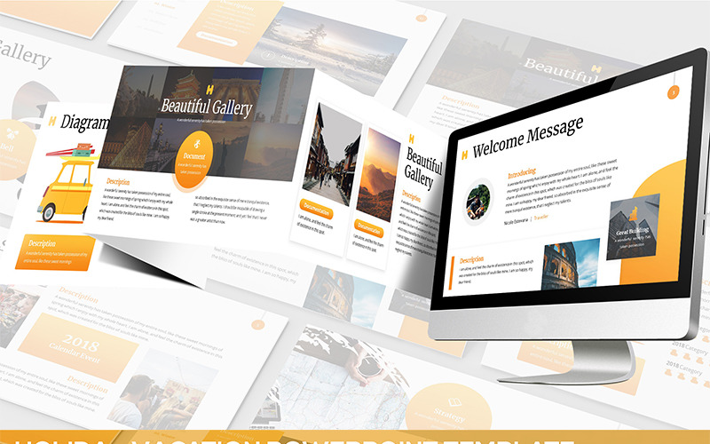 Holida - Vacation PowerPoint template