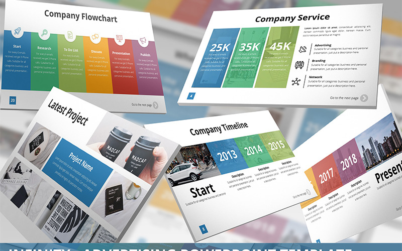 Infinity - Modelo de PowerPoint de publicidade