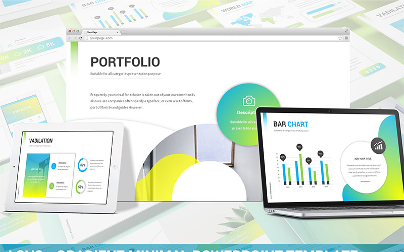 Lovo - Minimalny gradientowy szablon PowerPoint
